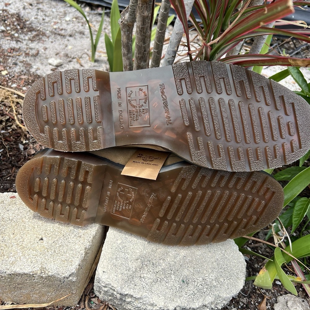 NEW England gibsons Men's 11 shoes Dr. Martens 1461 tan CF Stead Brown Oxfords - Picture 6 of 6